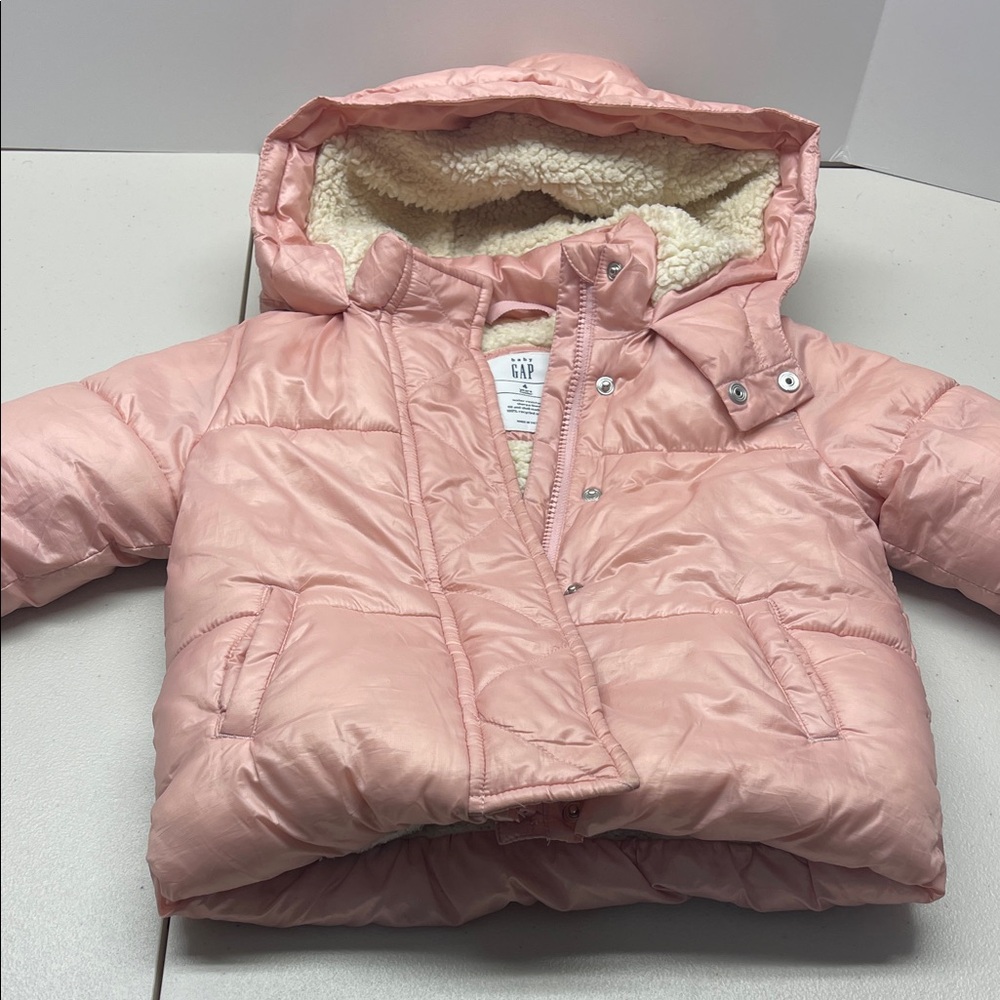 Toddler Recycled Shine Puffer Jacket. Size 4